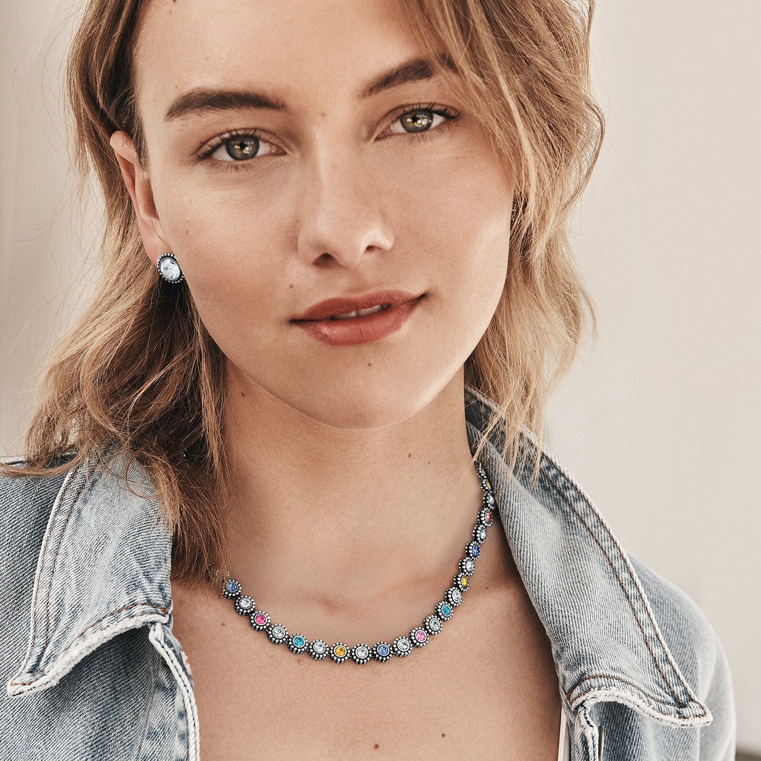 Twinkle Link Necklace silver-multi 13