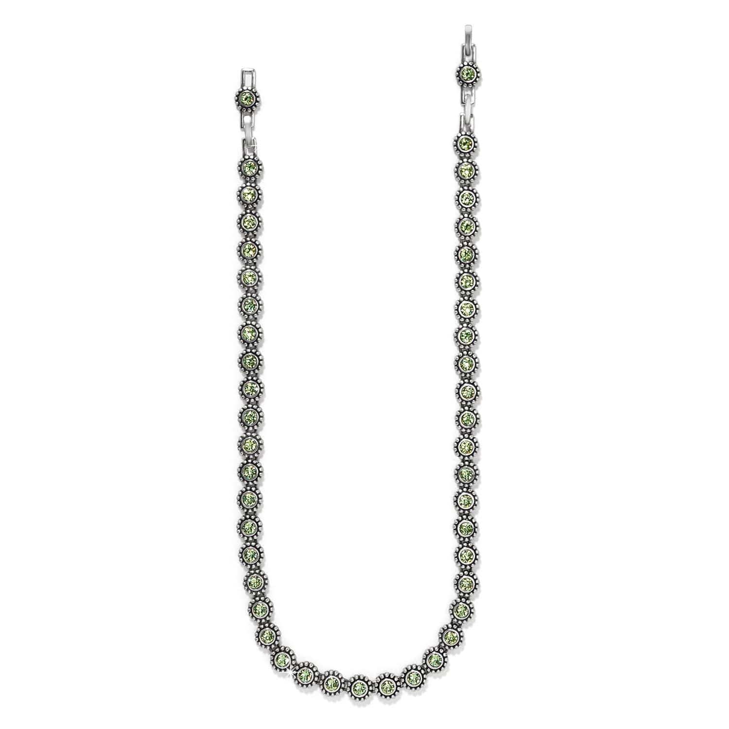 Twinkle Link Necklace silver-peridot 6
