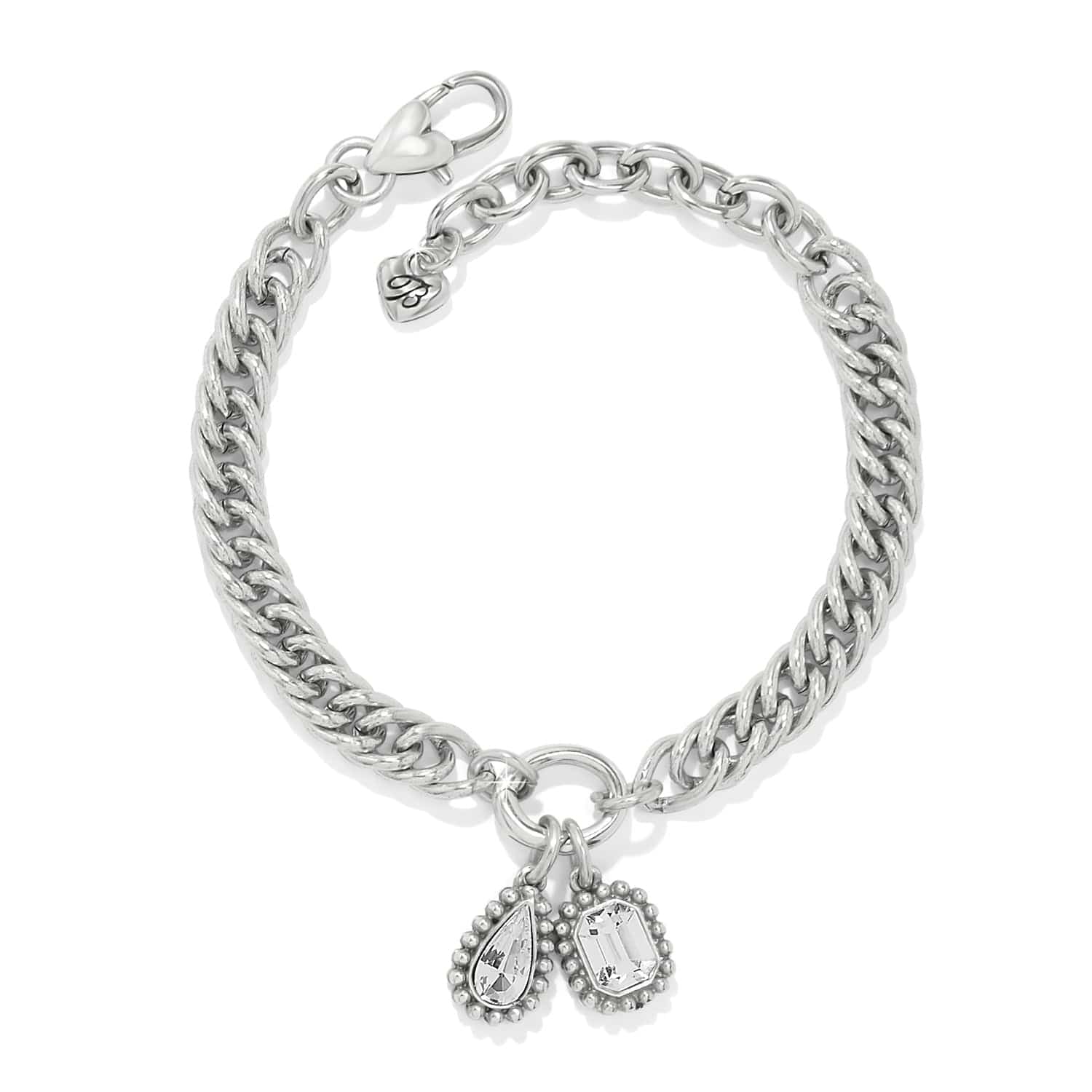 Twinkle Luxe Charm Link Bracelet silver 1