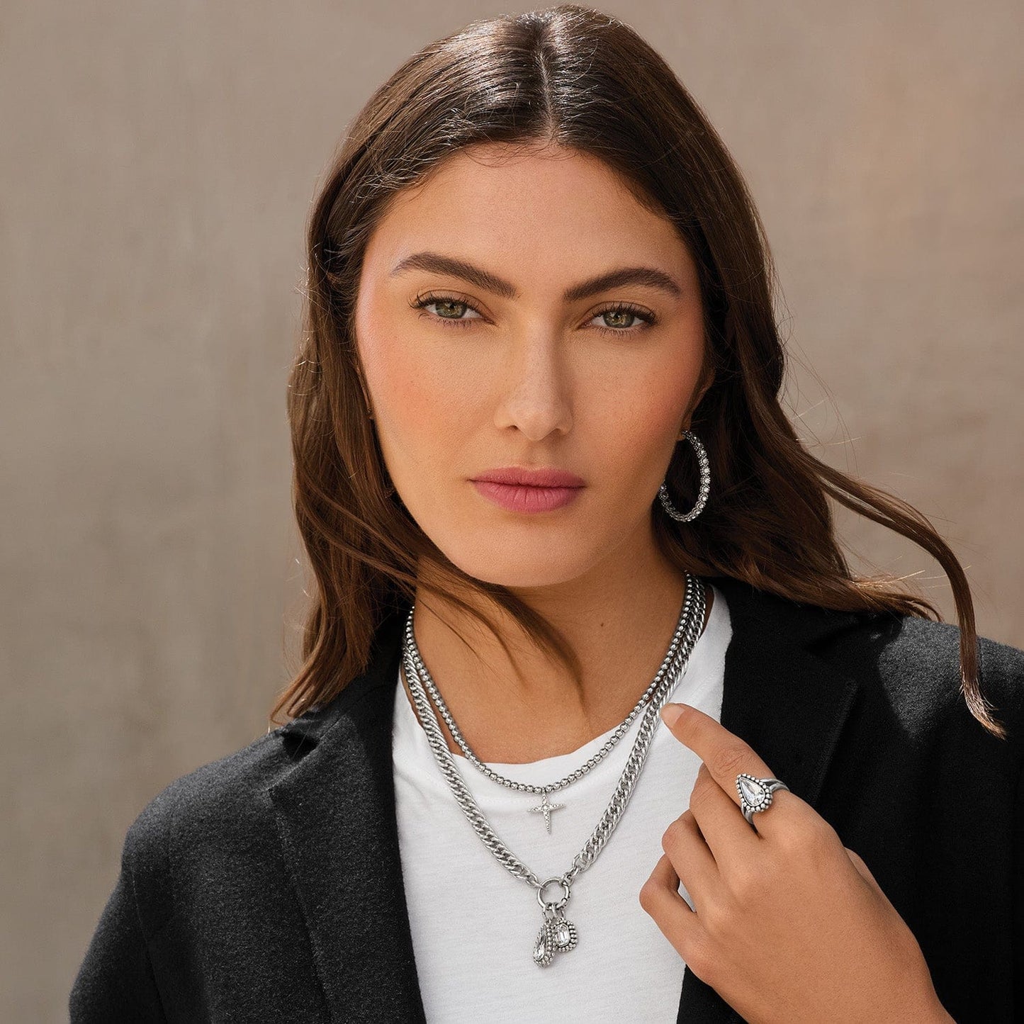 Twinkle Luxe Charm Link Necklace - Brighton