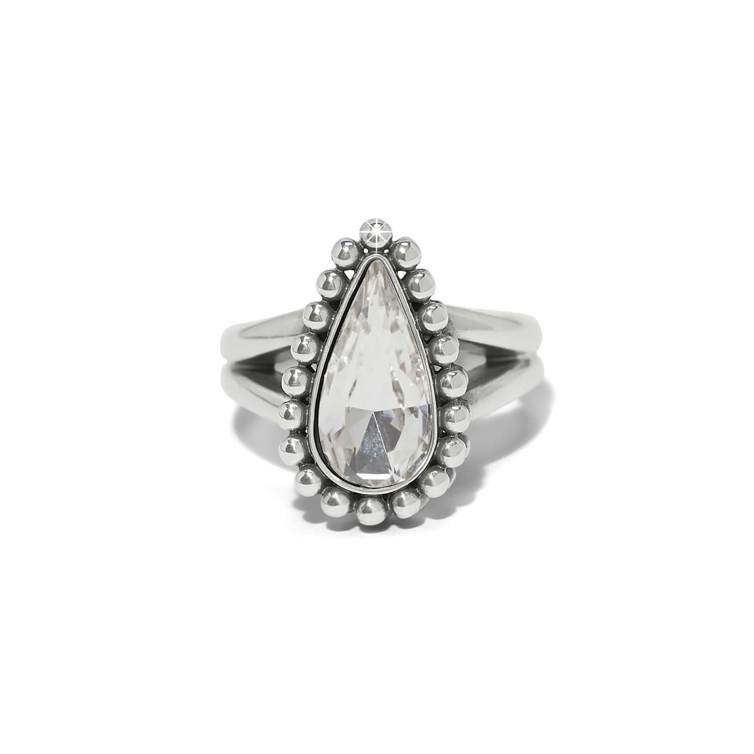 Twinkle Luxe Teardrop Ring silver 1