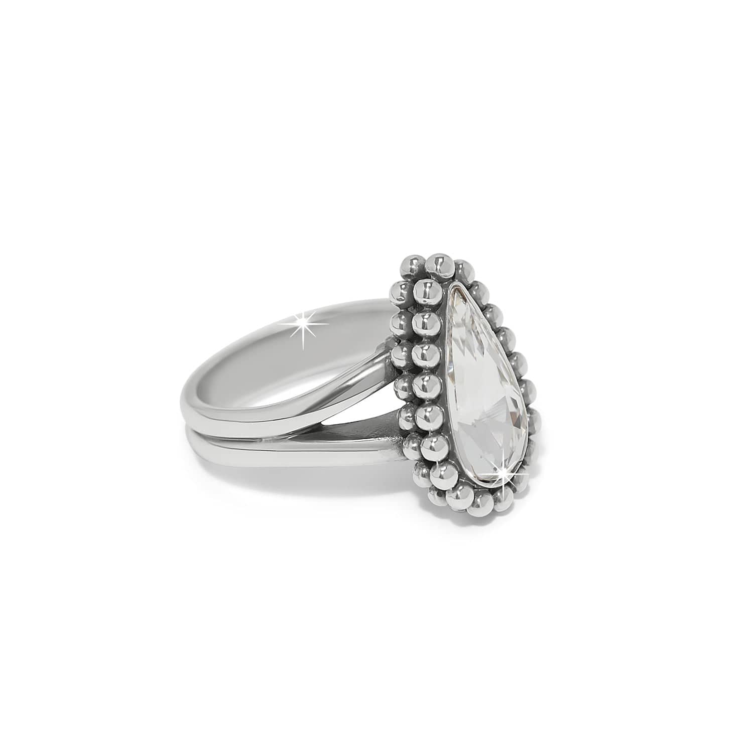 Twinkle Luxe Teardrop Ring silver 3