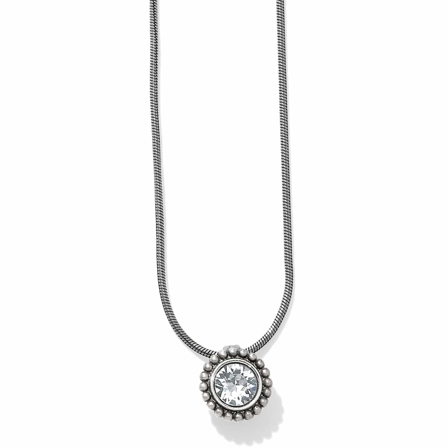 Twinkle Necklace april-silver 1