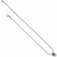 Brighton pendant necklace with purple crystal and silver-plated snake chain with lobster clasp on a white background