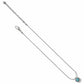 Brighton pendant necklace with blue crystal and silver-plated snake chain with extender on a white background