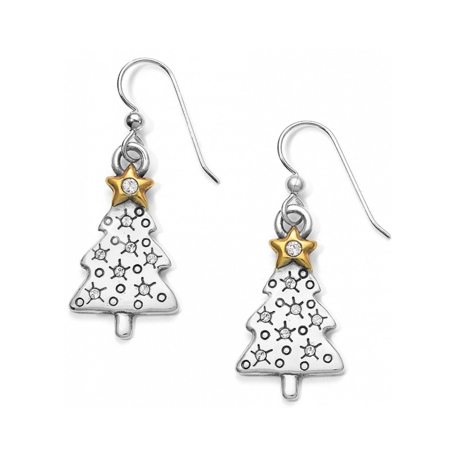 Twinkle Tree French Wire Earrings silver-gold 1