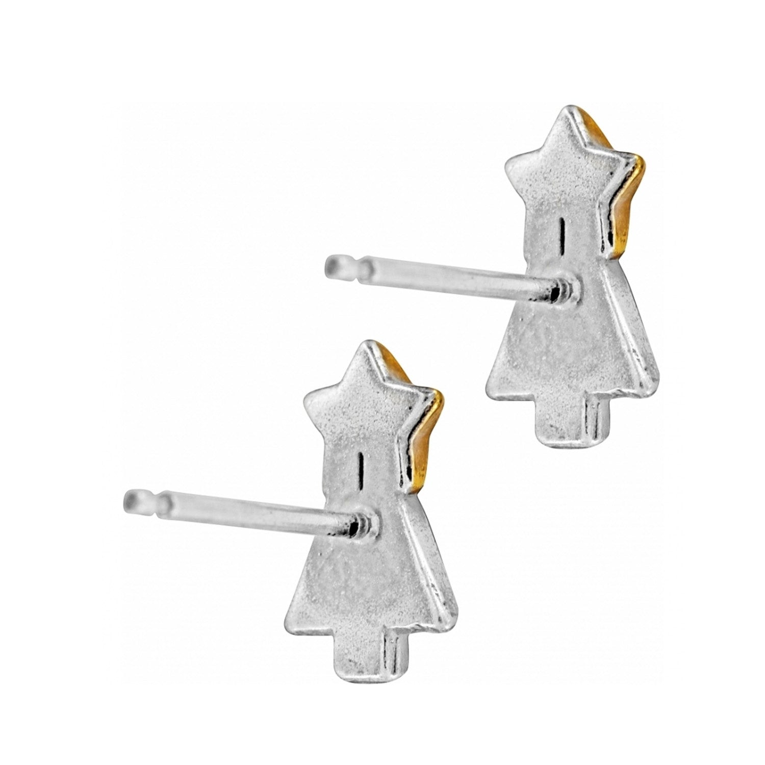 Twinkle Tree Mini Post Earrings silver-gold 3