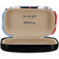 Brighton case shown open with tan interior lining reading You go girl and floral exterior on a white background