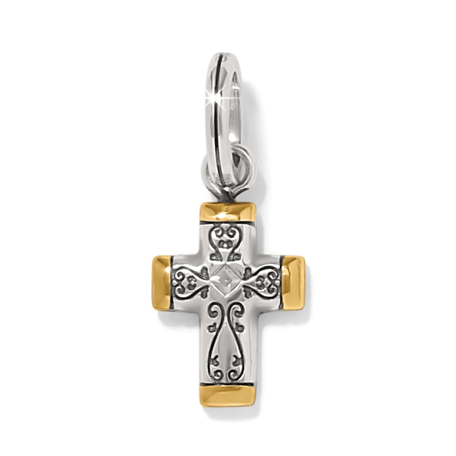 Venezia Cross Charm silver-gold 1