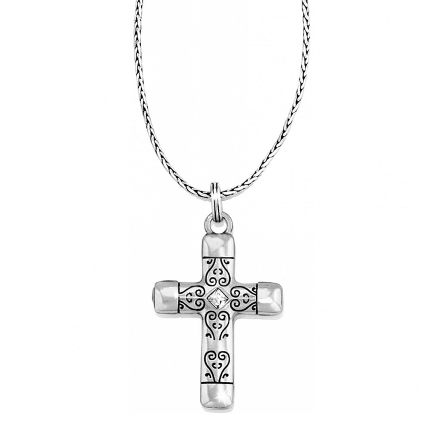 Venezia Cross Reversible Necklace silver-gold 2