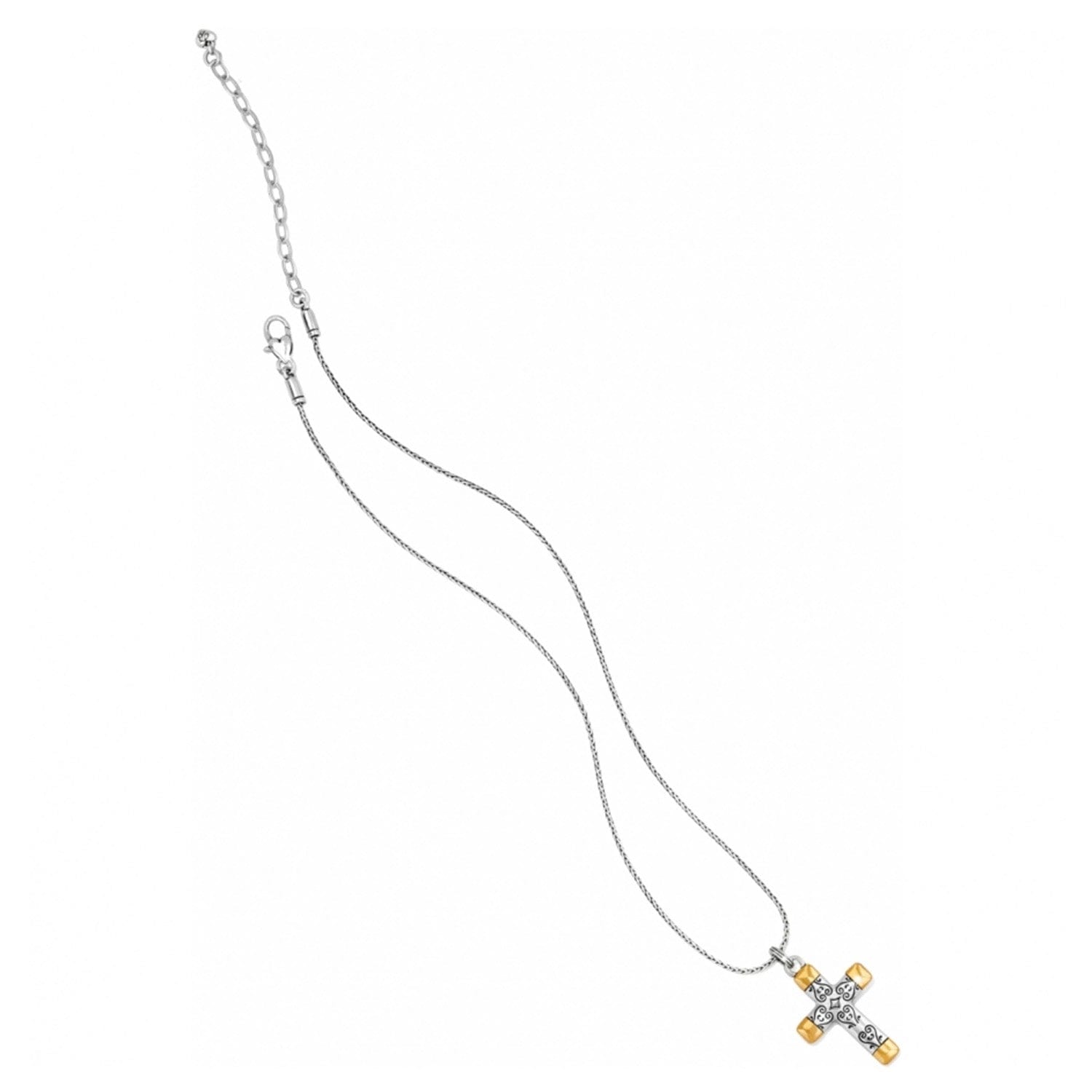 Venezia Cross Reversible Necklace silver-gold 3