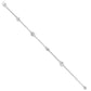 Brighton silver-plated bracelet with four spiral disc stations and delicate chain links on a white background