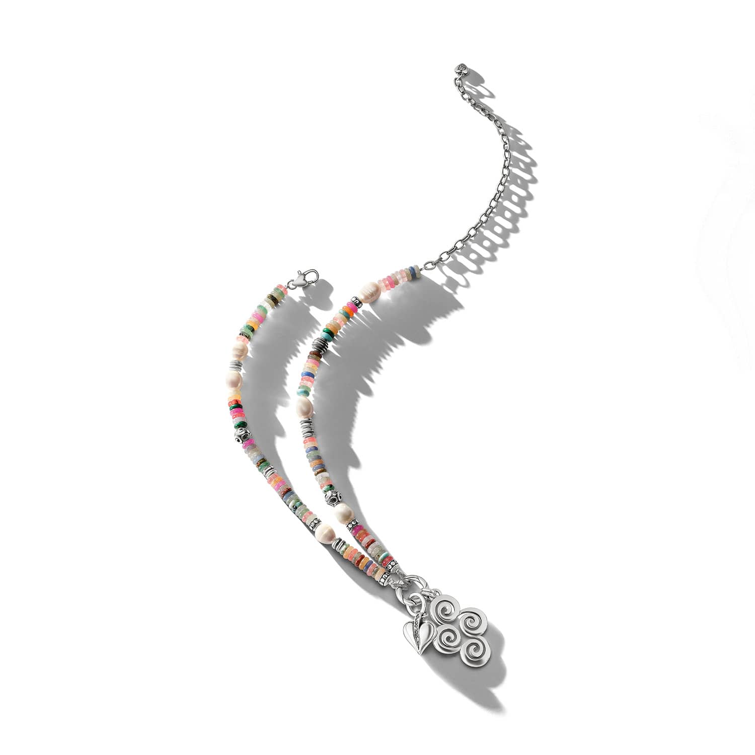 Vertigo Hues Token Charm Necklace silver-multi 3