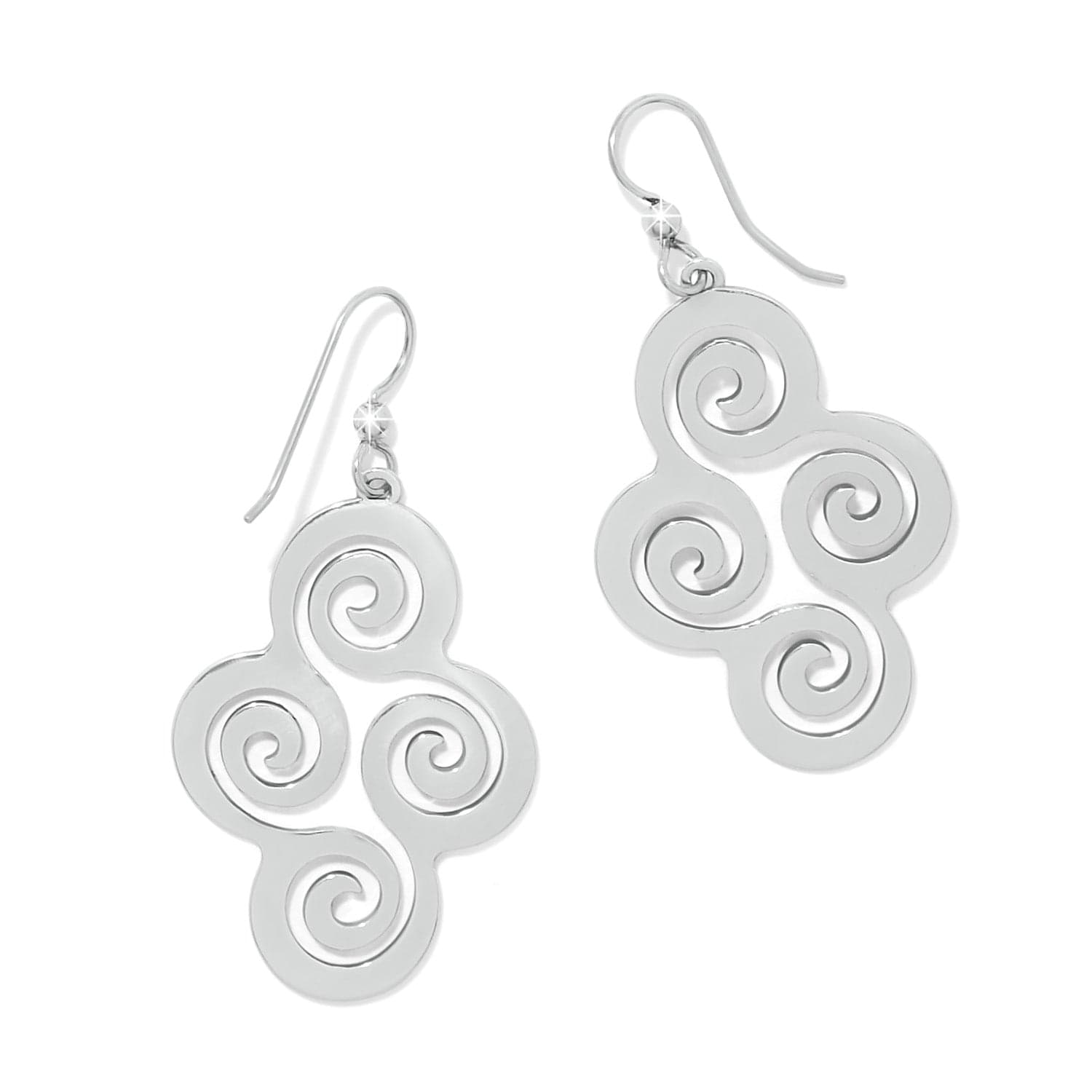 Vertigo Spiral French Wire Earrings silver 2