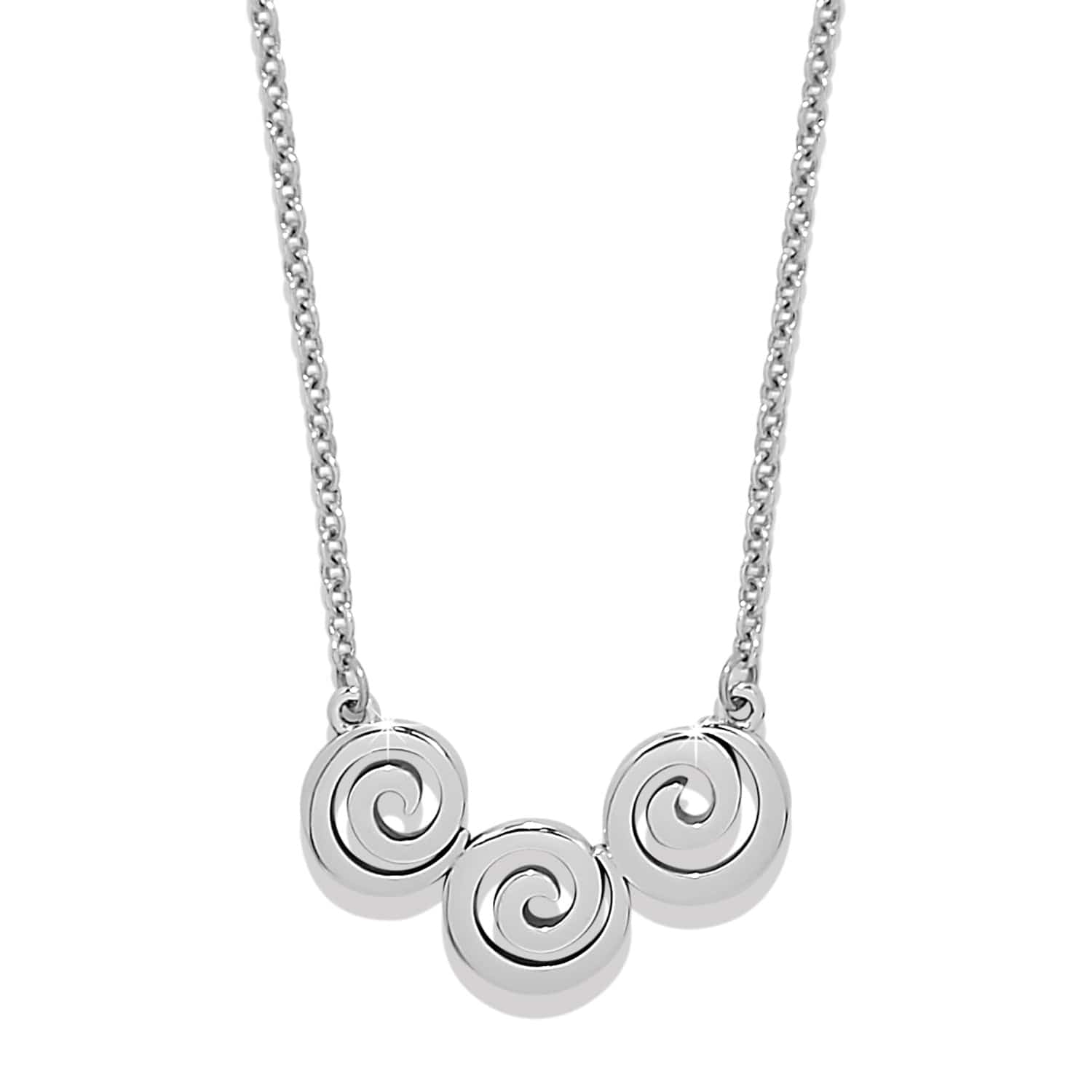 Vertigo Spiral Trio Necklace silver 1