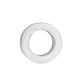 Brighton spacer bead with silver-plated finish and smooth polished flat ring design on a white background