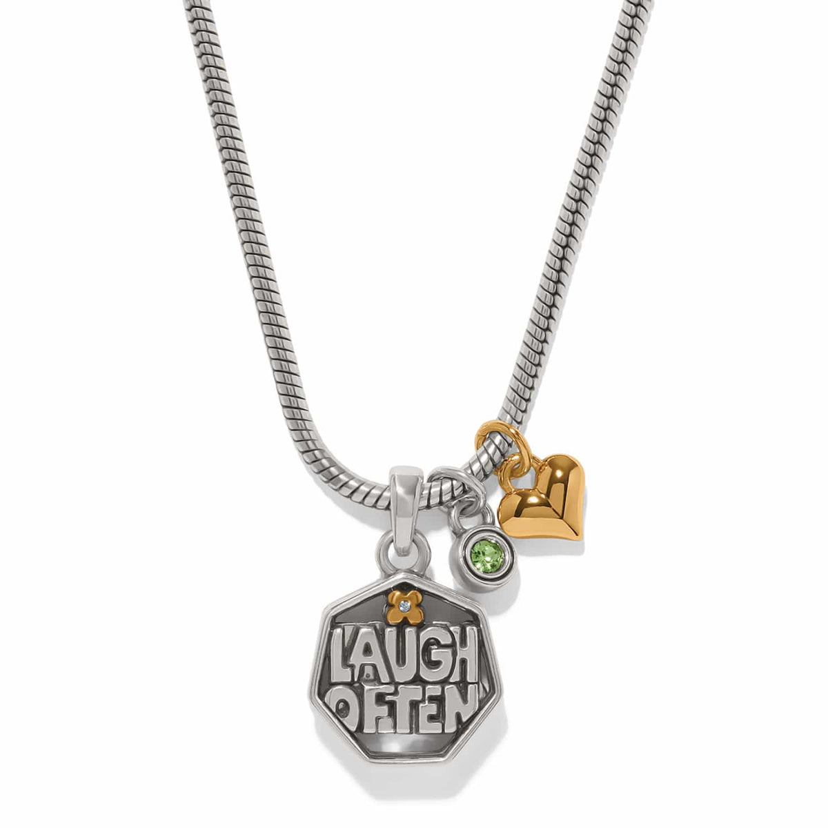 Viva Laugh Necklace silver-gold 1
