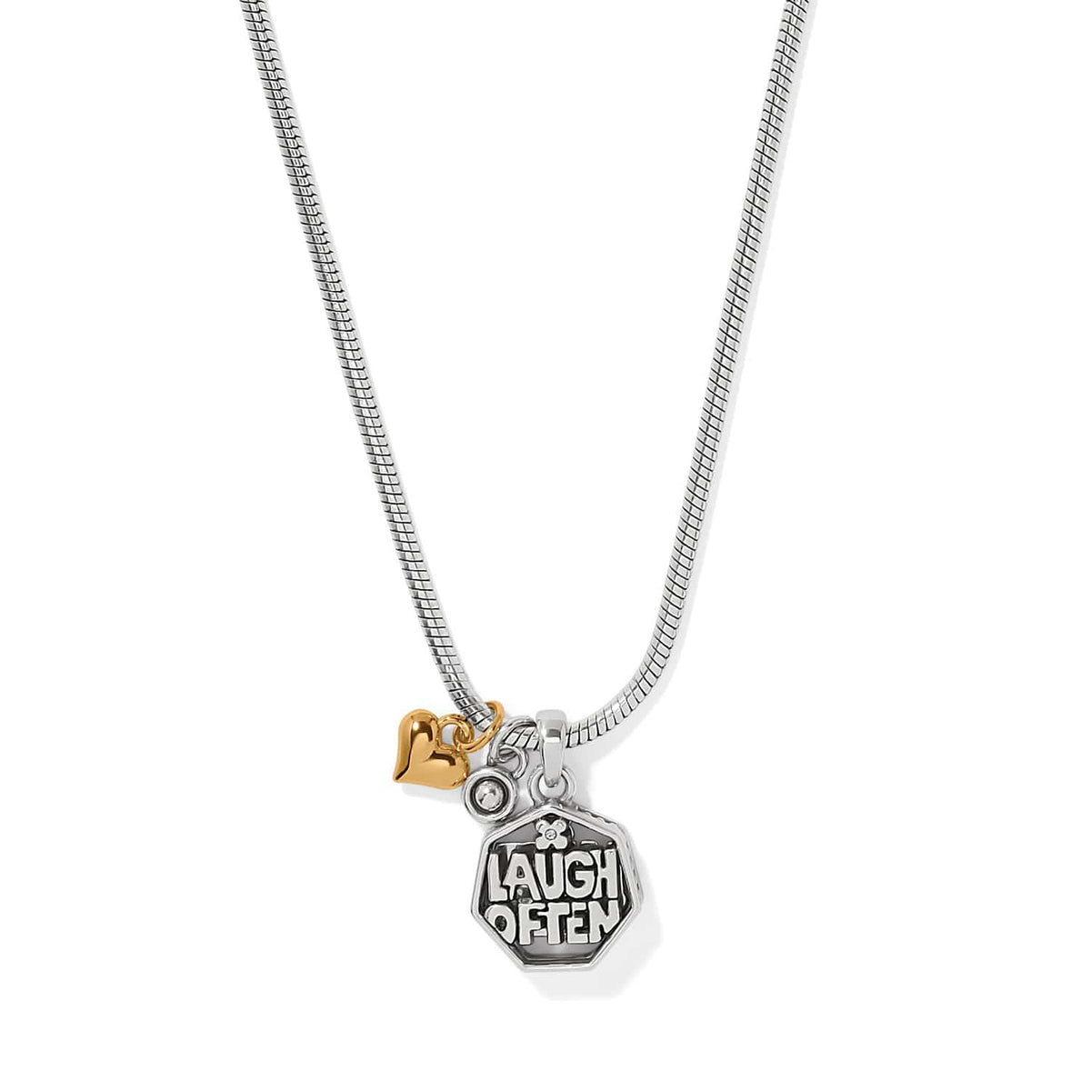 Viva Laugh Necklace silver-gold 2