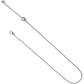 Brighton silver-tone chain necklace with small heart accent and lobster clasp closure on a white background