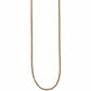 Brighton necklace with gold-tone rolo chain links in a long continuous loop on a white background