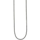 Brighton necklace with silver-tone rolo chain links displayed in a long loop on a white background