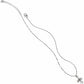 Brighton pendant necklace with two-tone cross charm, twisted silver-tone chain, and lobster clasp on a white background