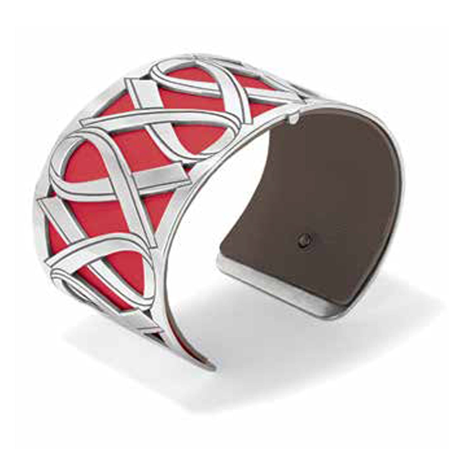 Wear Red Christo Cuff Bracelet silver-red 1