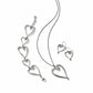 Brighton silver-plated heart jewelry set styled with matching pendant necklace, linked bracelet, and drop earrings