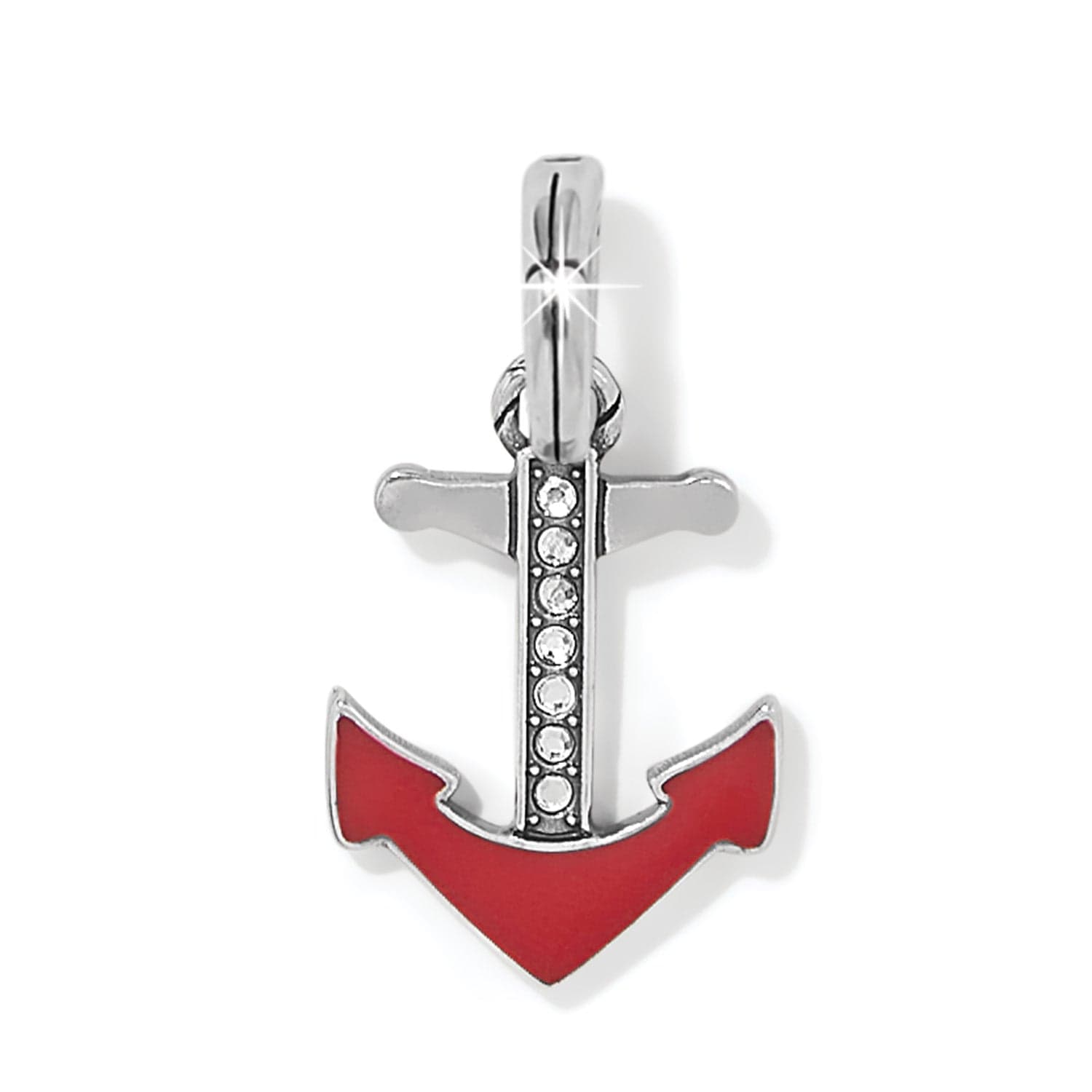 Yacht Club Anchor Charm silver-red 1