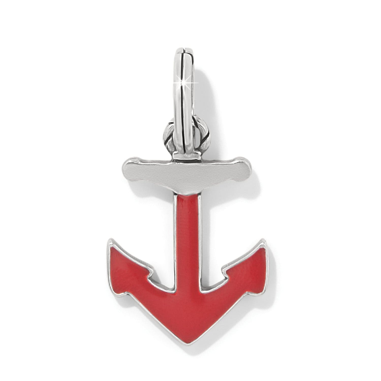 Yacht Club Anchor Charm silver-red 2