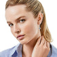 Alcazar Blanc Heart Leverback Earrings