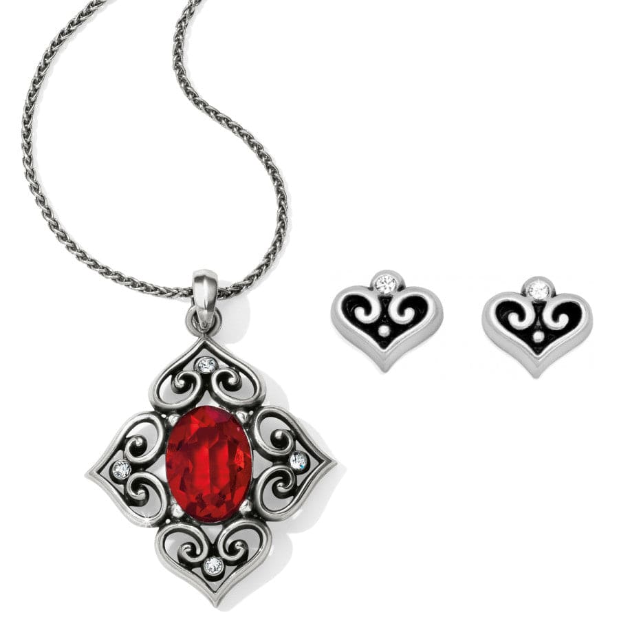 Alcazar Blaze Jewelry Gift Set silver-red 1