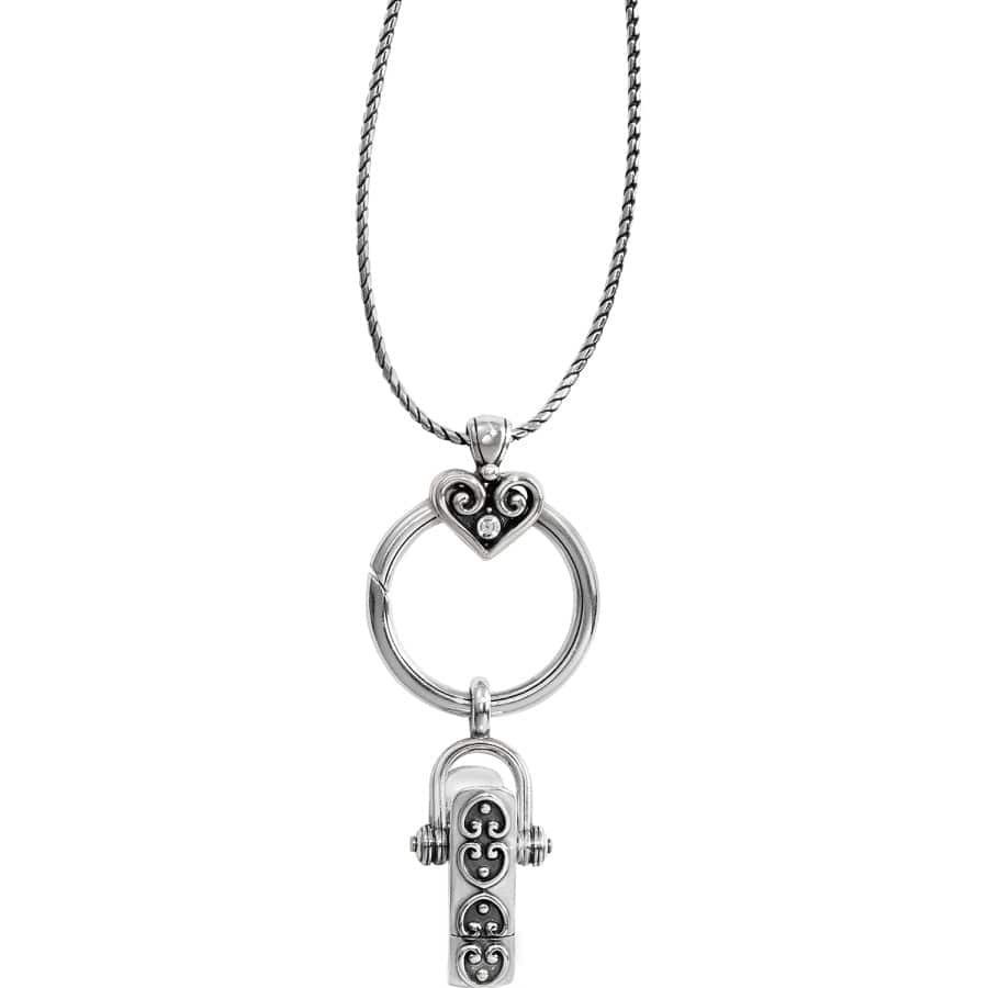 Alcazar Charm Badge Clip Necklace silver 2