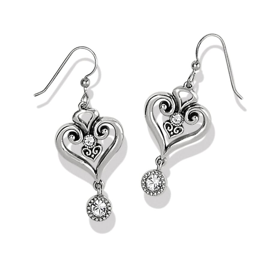 Alcazar Heart Glint French Wire Earrings silver 1