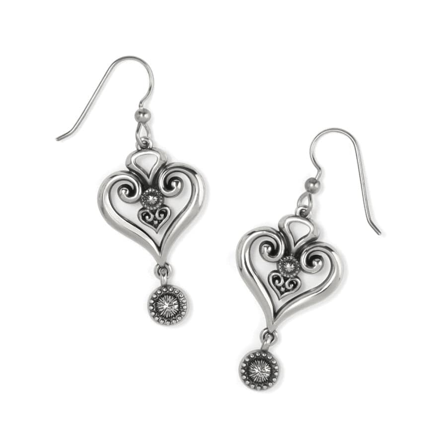 Alcazar Heart Glint French Wire Earrings silver 2
