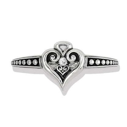 Alcazar Heart Glint Hinged Bangle