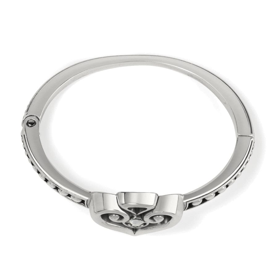 Alcazar Heart Glint Hinged Bangle silver 3
