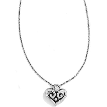 Alcazar Heart Necklace in silver