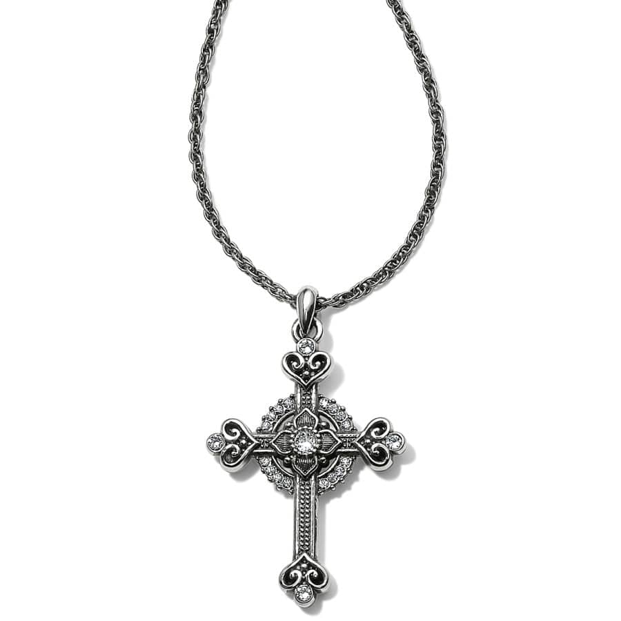 Alcazar Heart Small Cross Necklace - Brighton