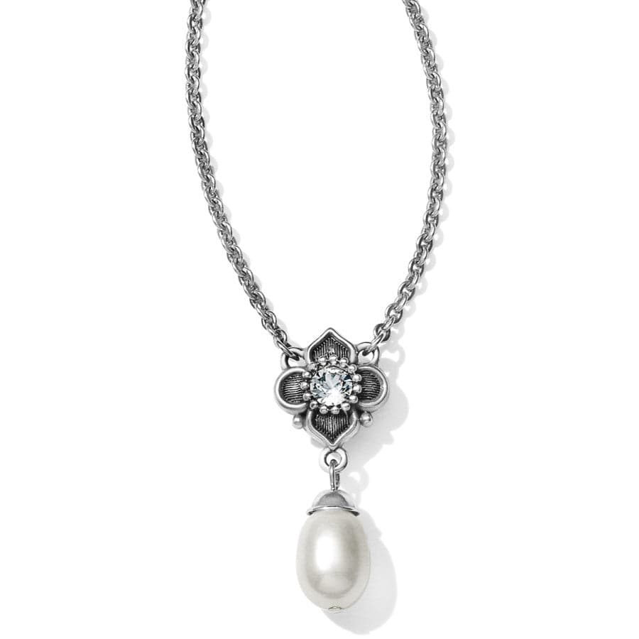 Alcazar Margaret Drop Necklace silver-pearl 1