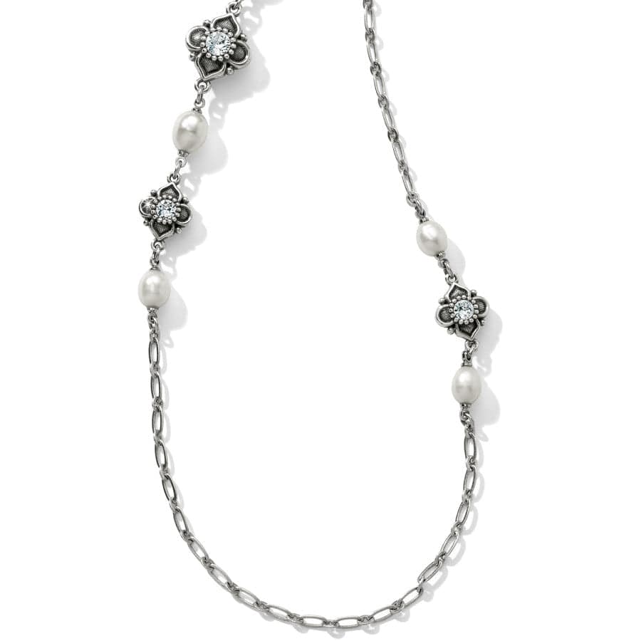Alcazar Margaret Long Necklace silver-pearl 1