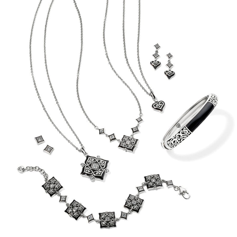 Alcazar Mystique Short Necklace silver-black 3