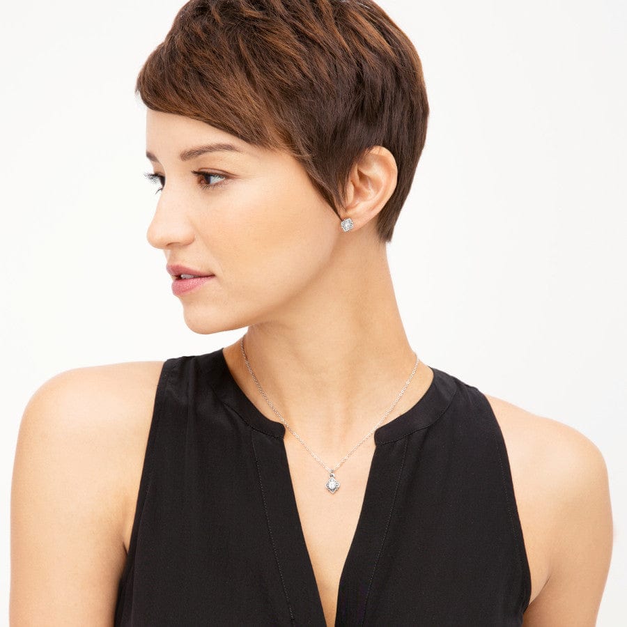 Alcazar Petite Mini Post Earrings silver 2