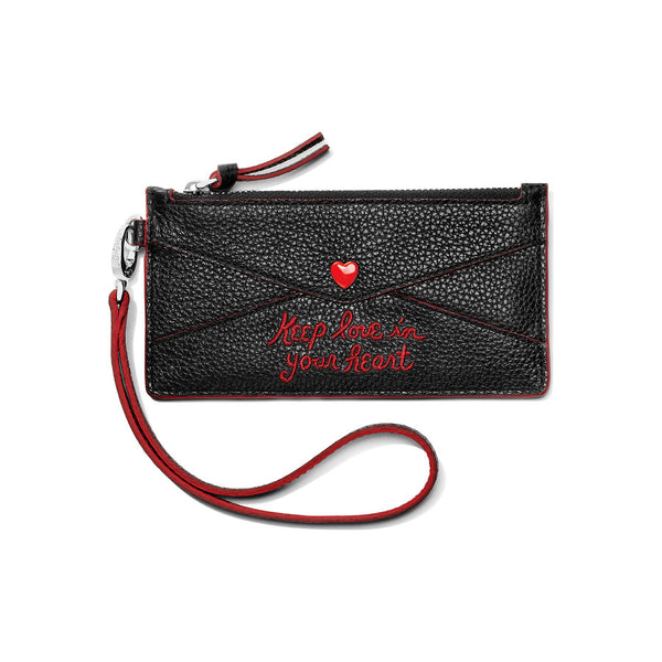 Louis Vuitton Monogram Crossbody wallet w/ strawberry charm
