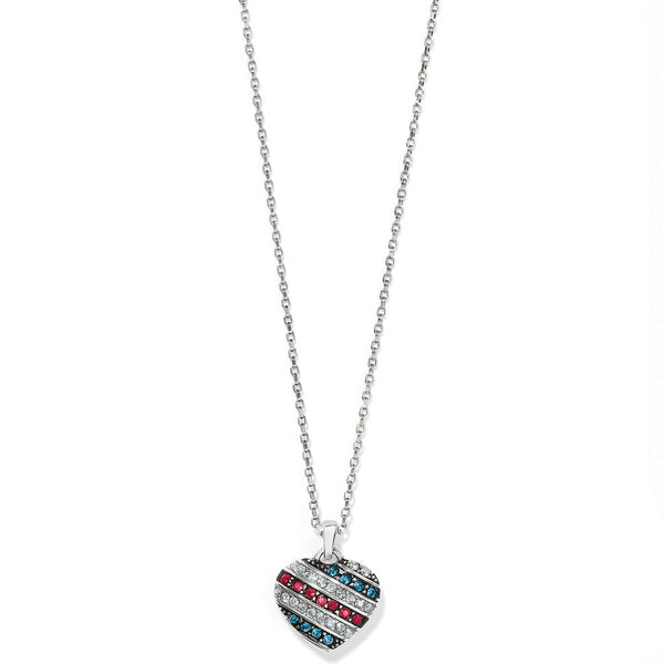 Brighton Brazilian Heart Necklace Triple Pendant Black Cord - Multi-Charm |  eBay