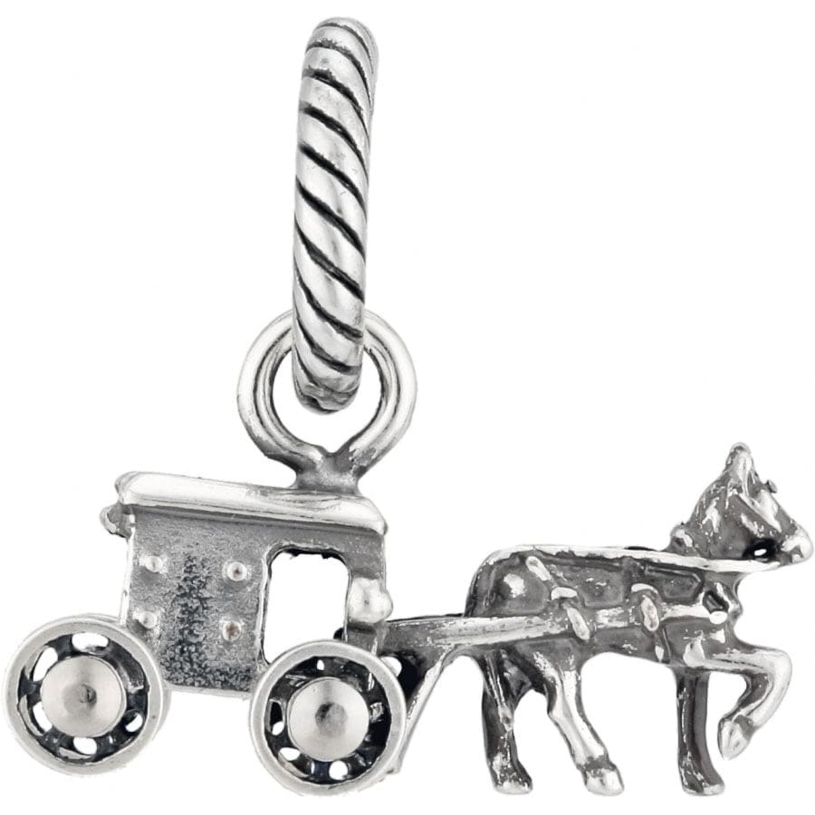 Amish Buggy Charm silver 1