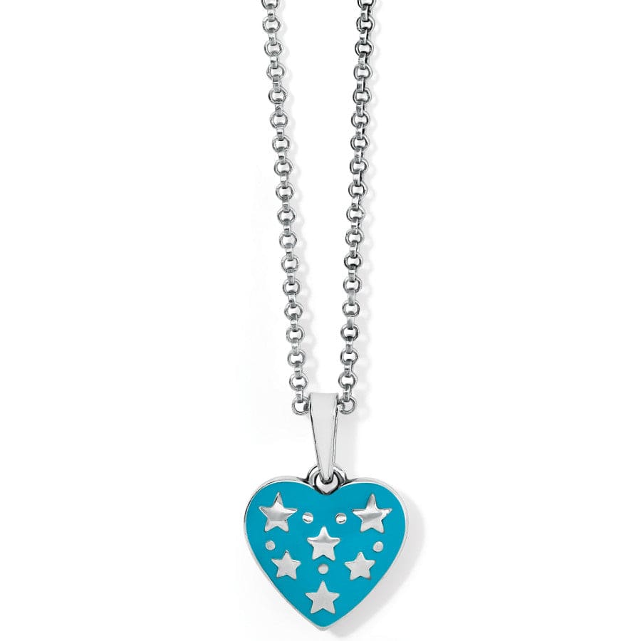 Amore Shades Joy Heart Necklace silver-blues 1