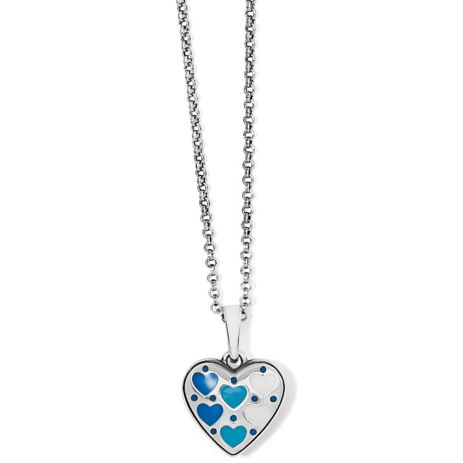 Amore Shades Joy Heart Necklace silver-blues 2