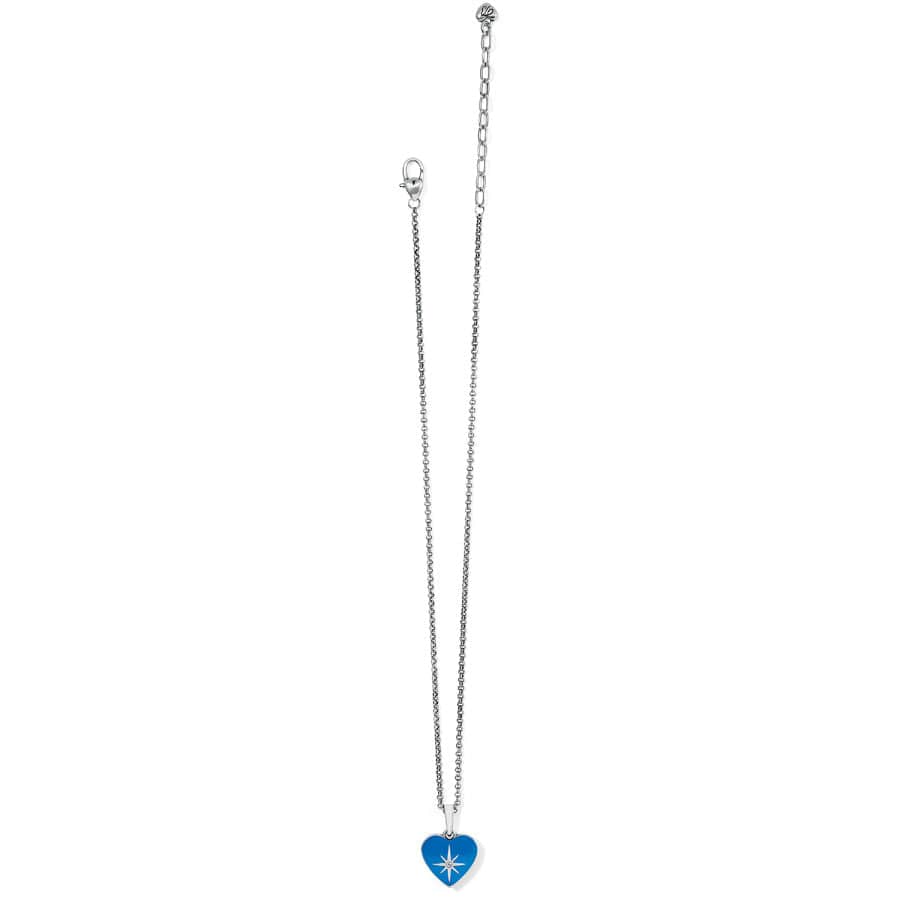 Amore Shades Sky Heart Necklace silver-blue 6