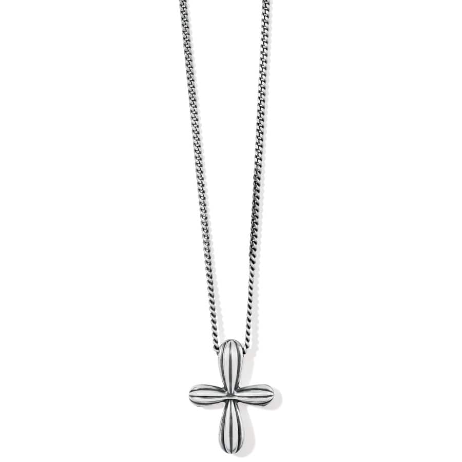 Amphora Petite Cross Necklace silver 1